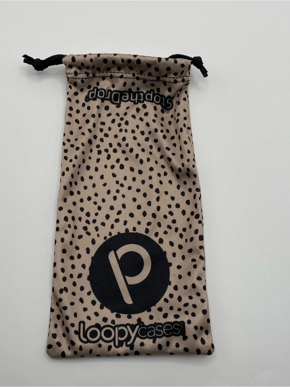 2 Loopy iPhone 11 Cases with Loop Strap - Brown and Blue plus speckled bag
